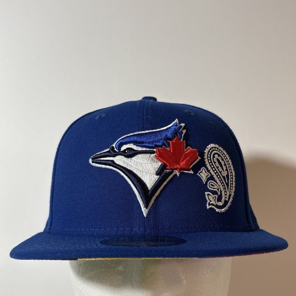 New Era 59FIFTY Toronto Blue Jays Patchwork Undervisor MLB Hat 7 1/8